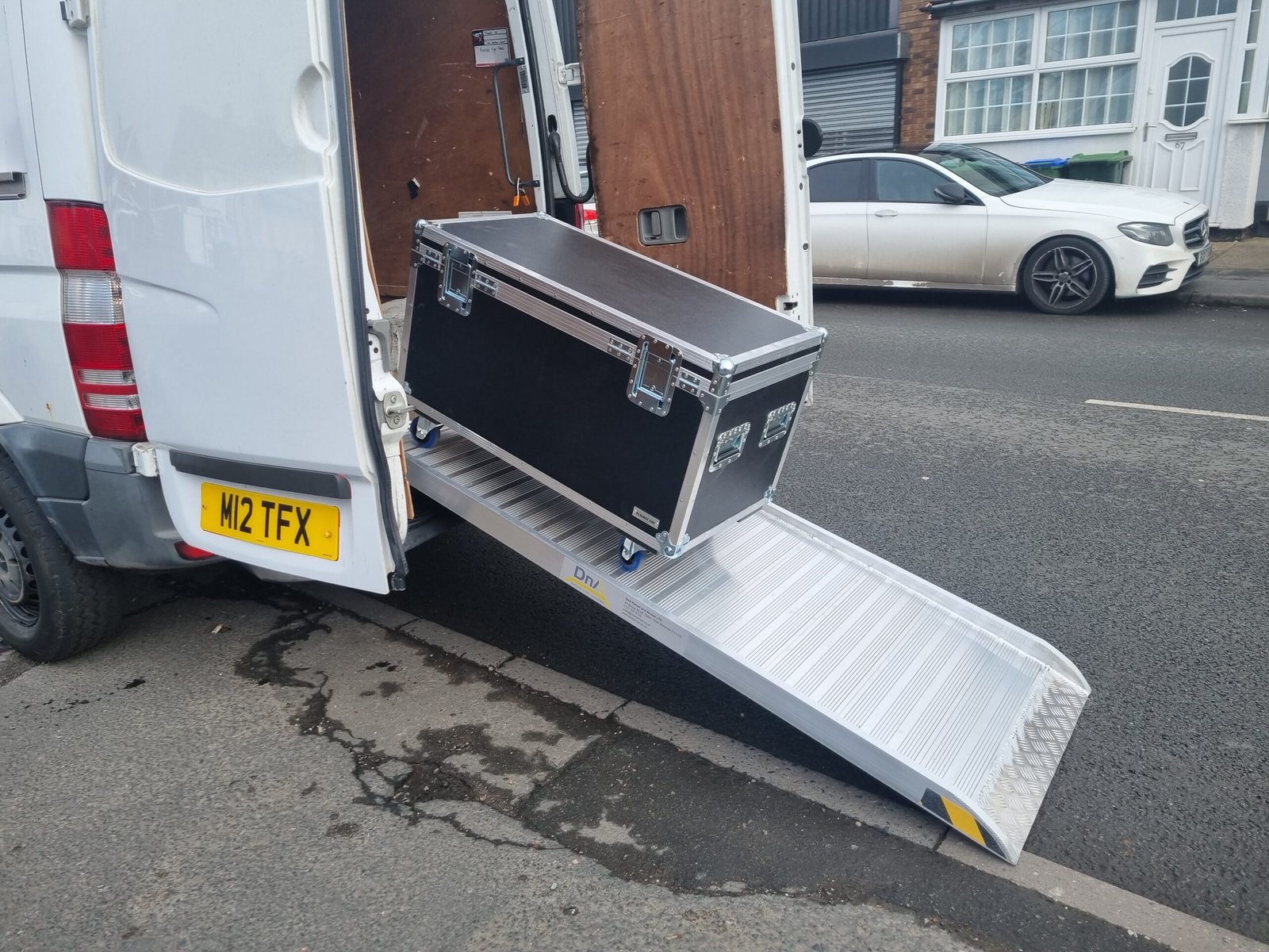 van ramp being loaded